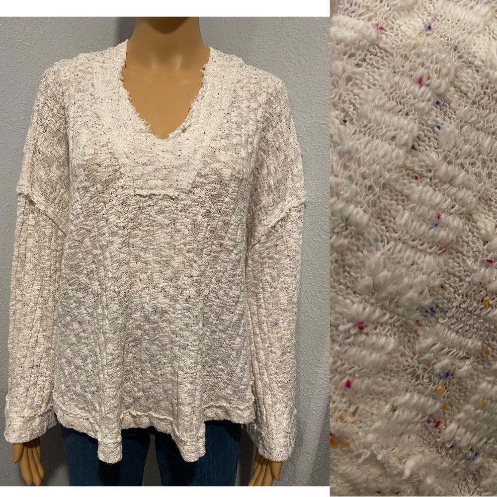 FREE PEOPLE Bell sleeve oversized top